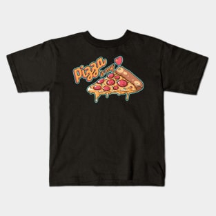 Pizza is my heart Kids T-Shirt